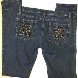 BCBGMAXAZRIA Studded pocket jeans ~ 28”